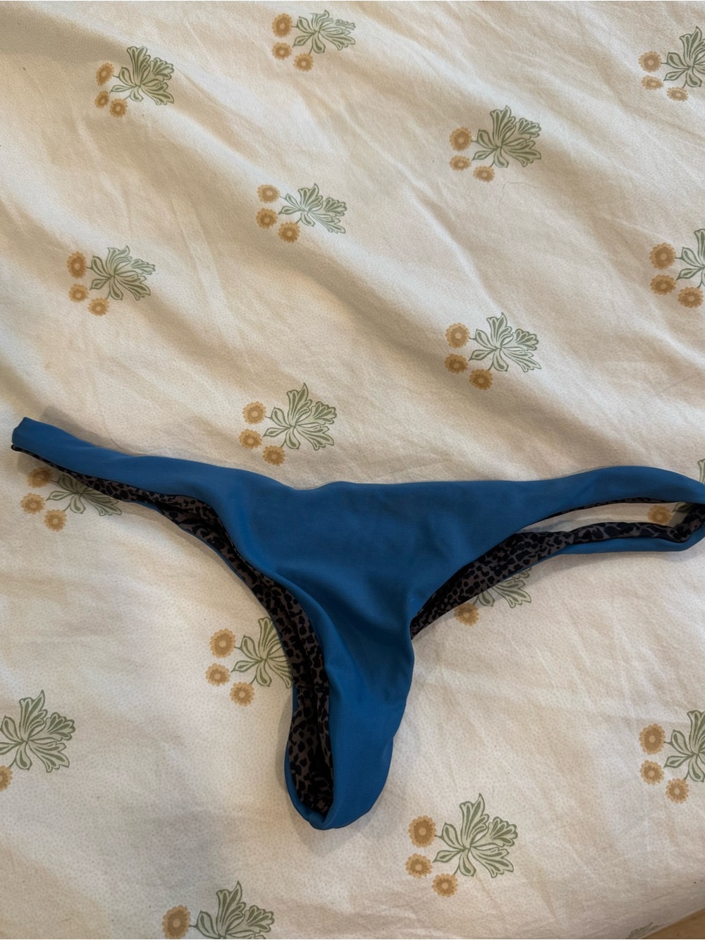 acacia swimwear blue super cheeky Bikini Bottom